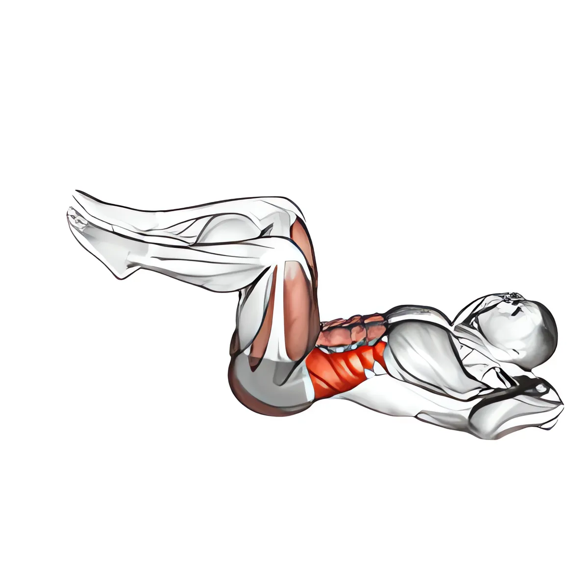 Gập bụng đạp xe