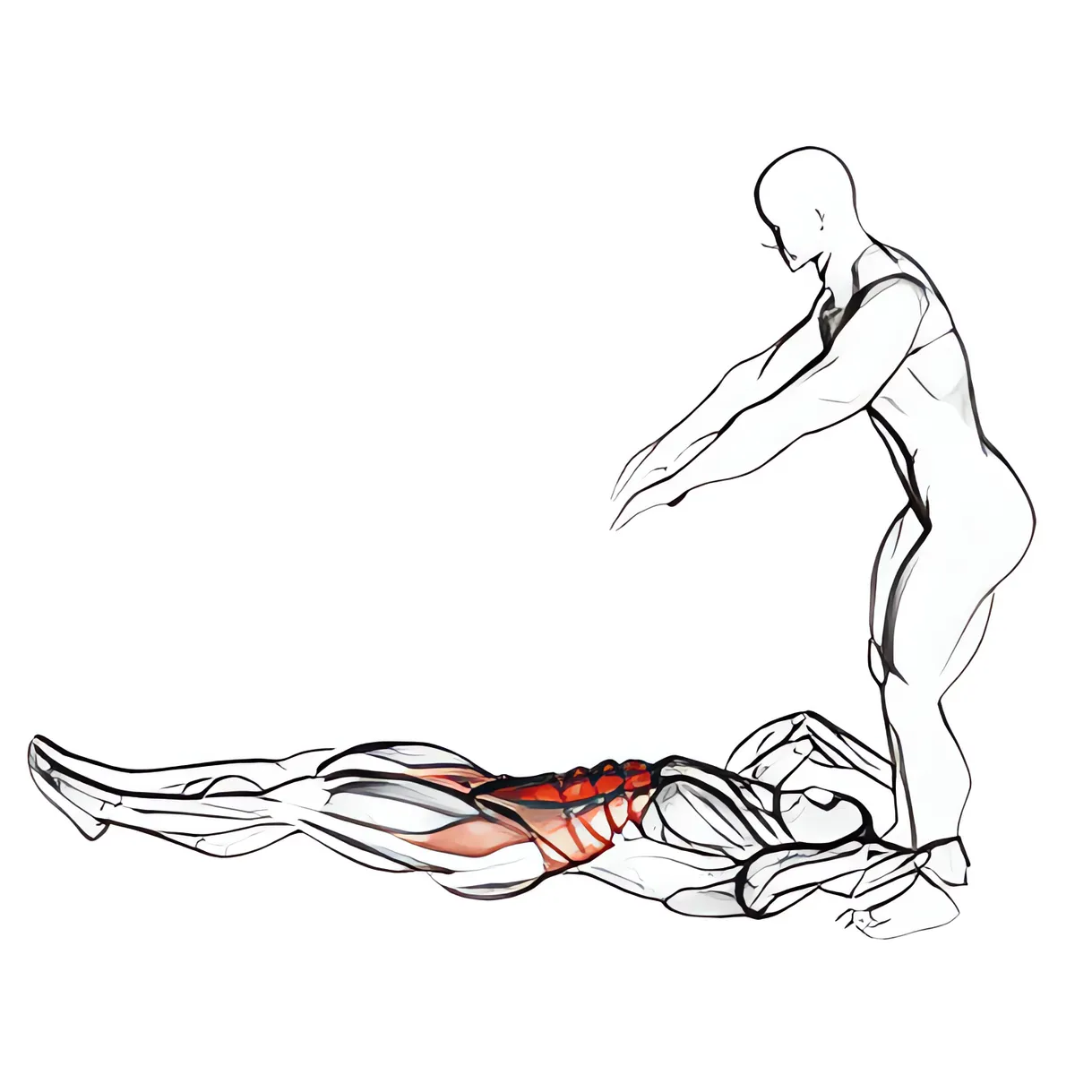 Nâng chân nằm có hỗ trợ kết hợp ném chân xuống
