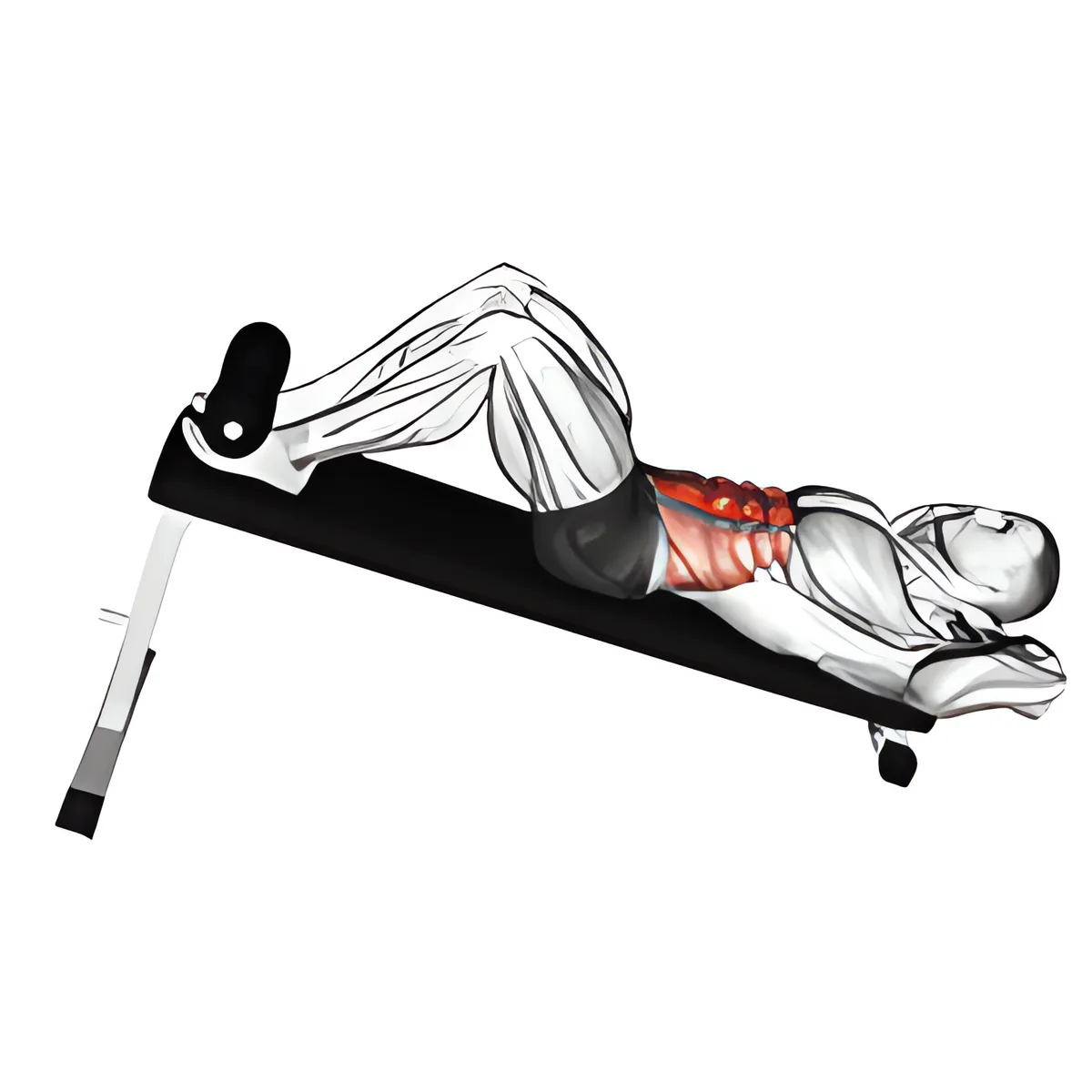 Ghế dốc xuống gập bụng