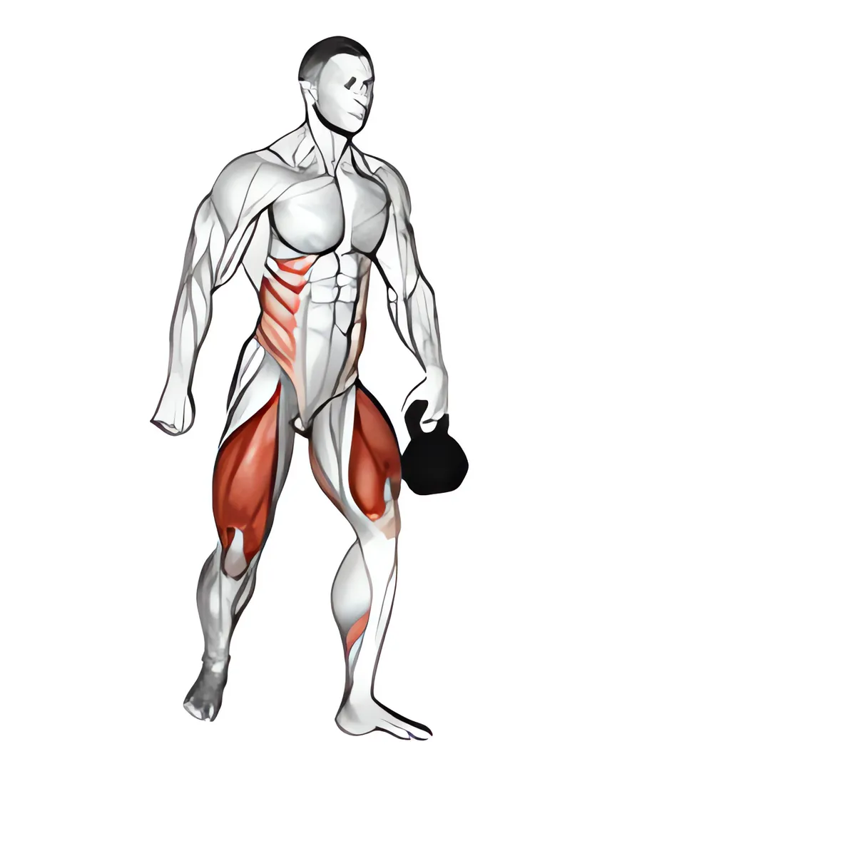 Chùng chân kết hợp chuyền tạ chuông qua chân