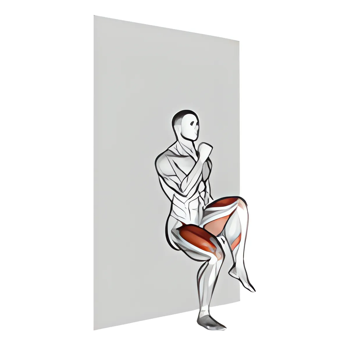 Ngồi tường nâng gối luân phiên