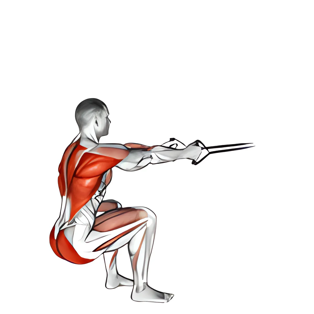 Dây kháng lực squat kéo