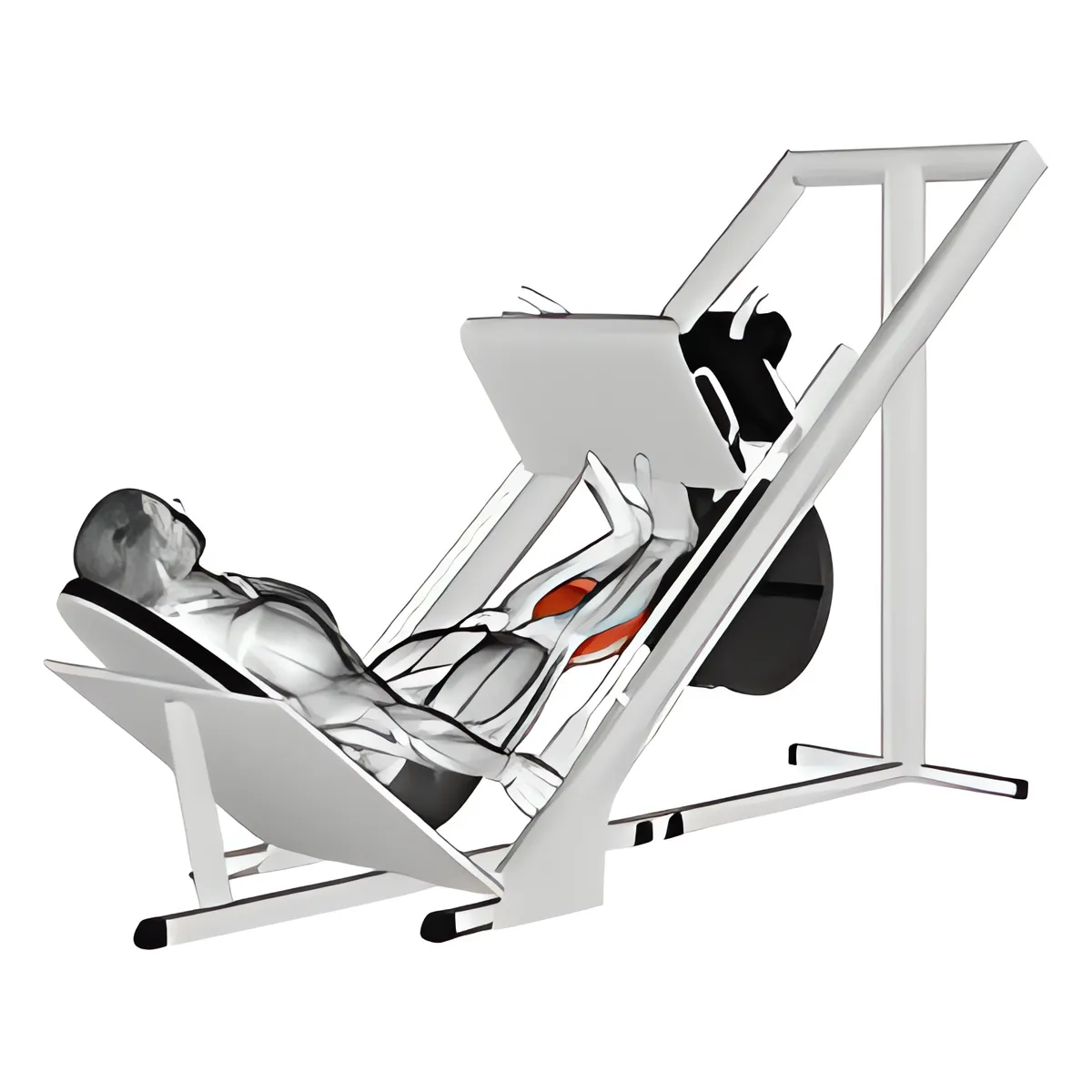 Máy trượt bắp chân đẩy trên chân đẩy