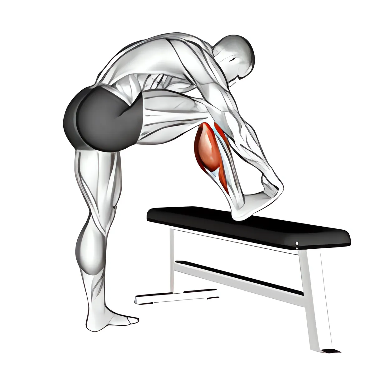 Đứng bắp chân bắp chân kéo giãn