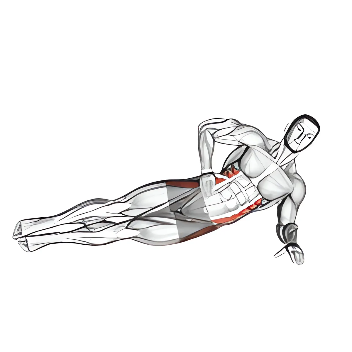 Plank nghiêng kết hợp dang hông
