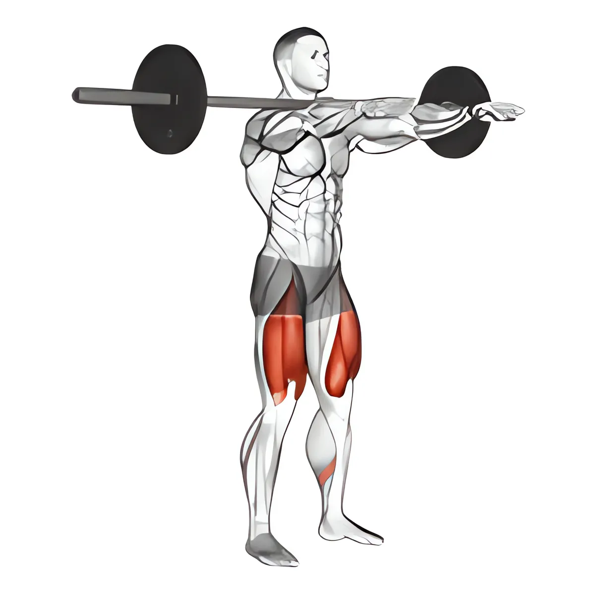 Frankenstein squat tay duỗi trước