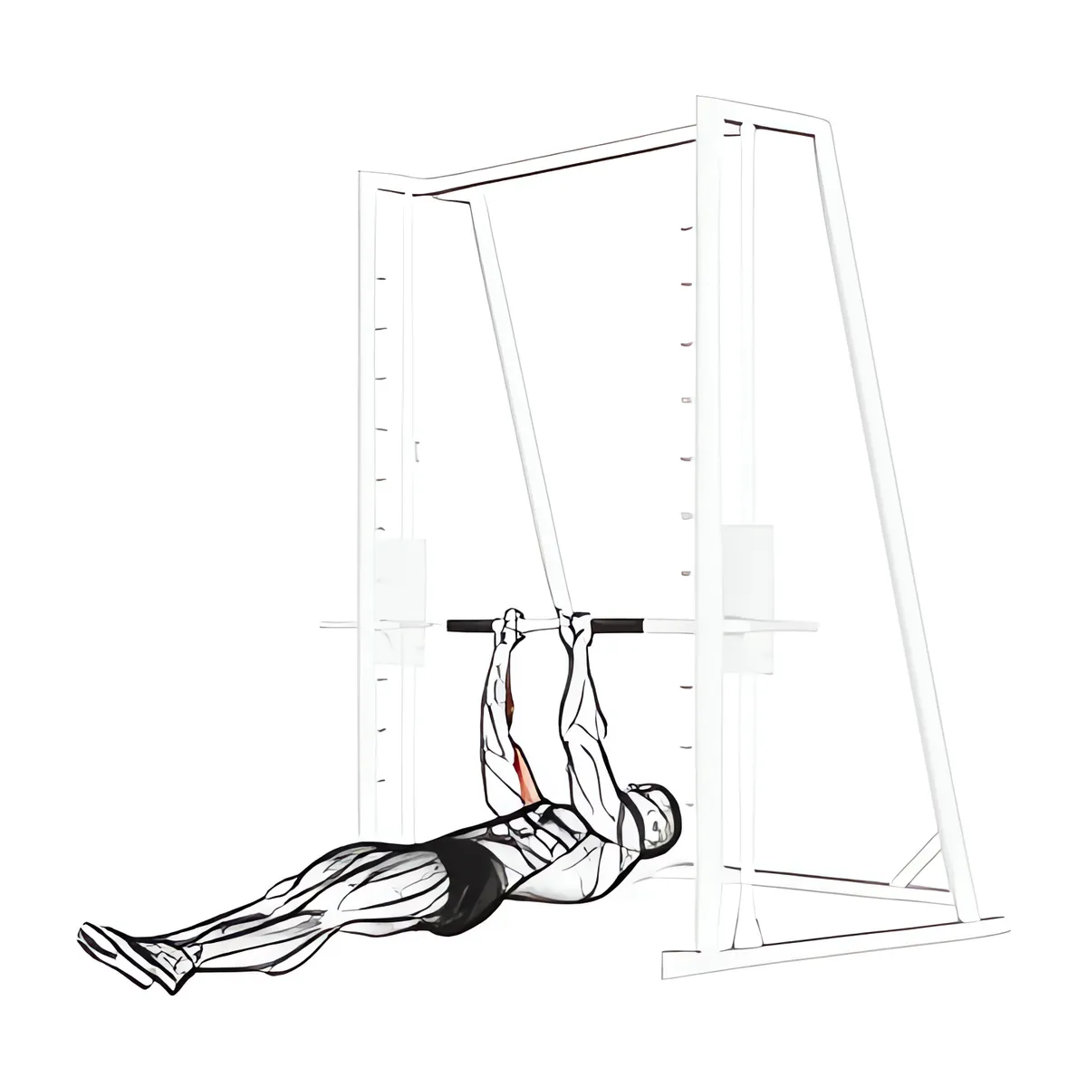 tay trước hẹp hít xà