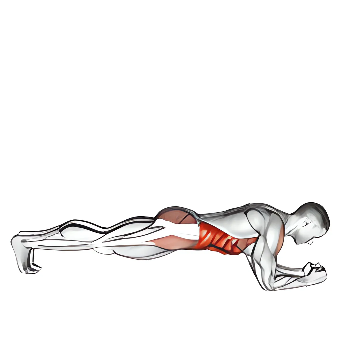 Plank trước xoay hông