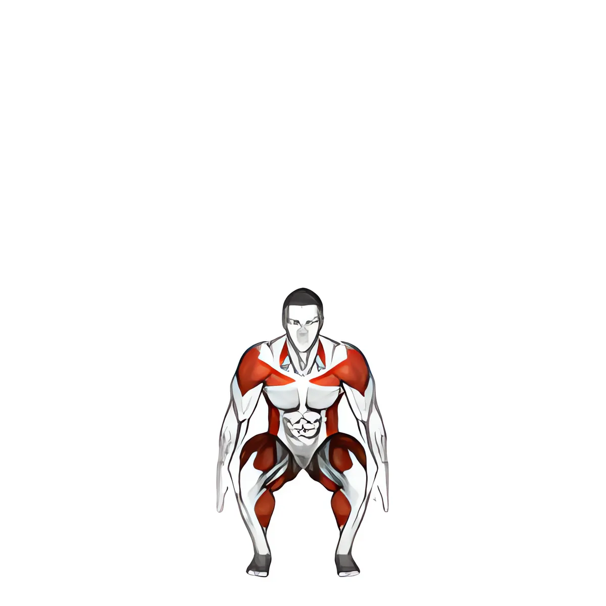 Squat sang qua đầu vươn tay với xoay thân