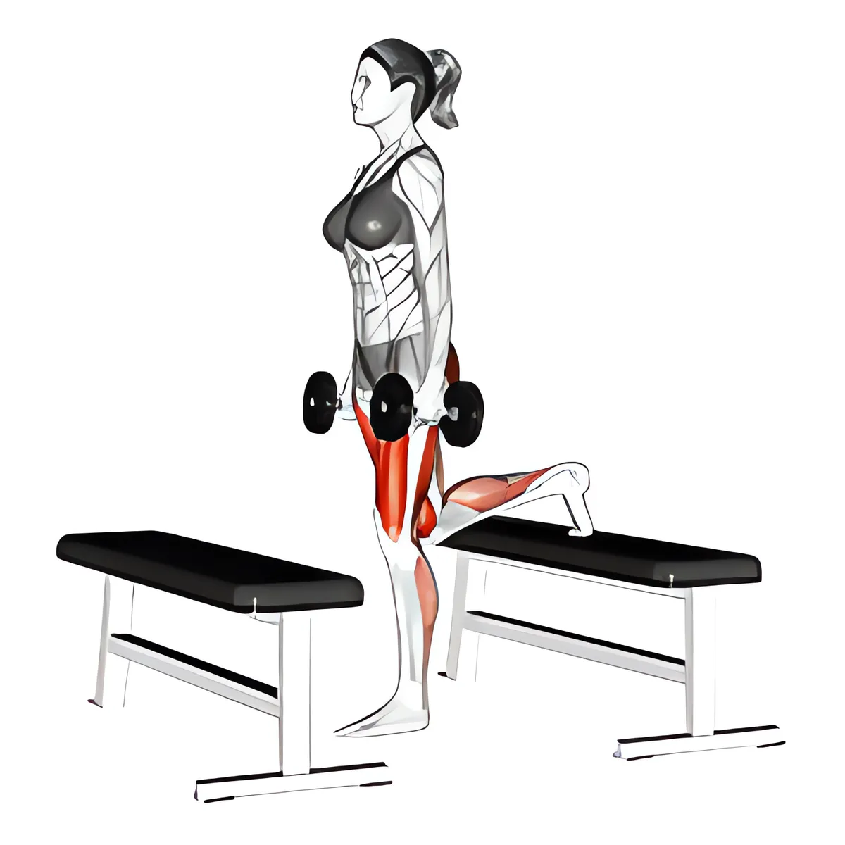 Tạ đơn bước lên bục chùng chân