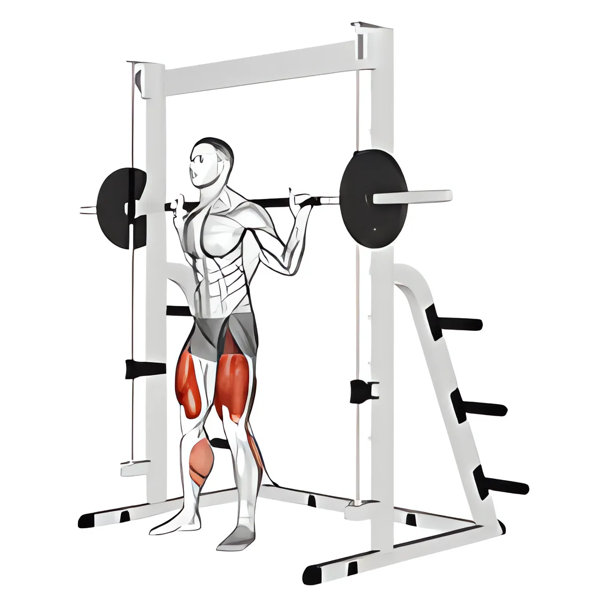 Squat toàn biên độ với máy Smith