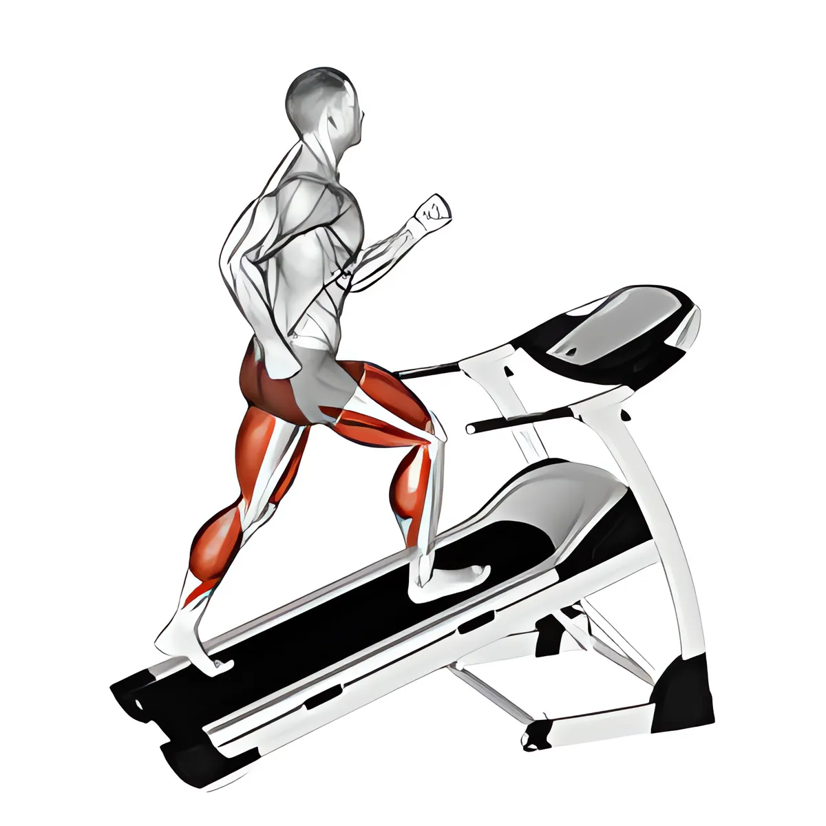 Đi bộ trên máy chạy bộ dốc