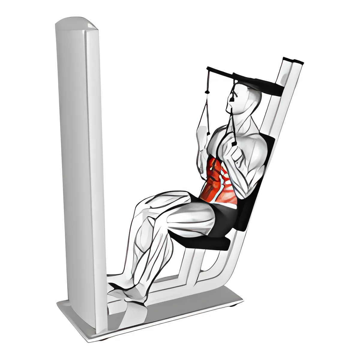 Máy ngồi gập bụng biến thể 2