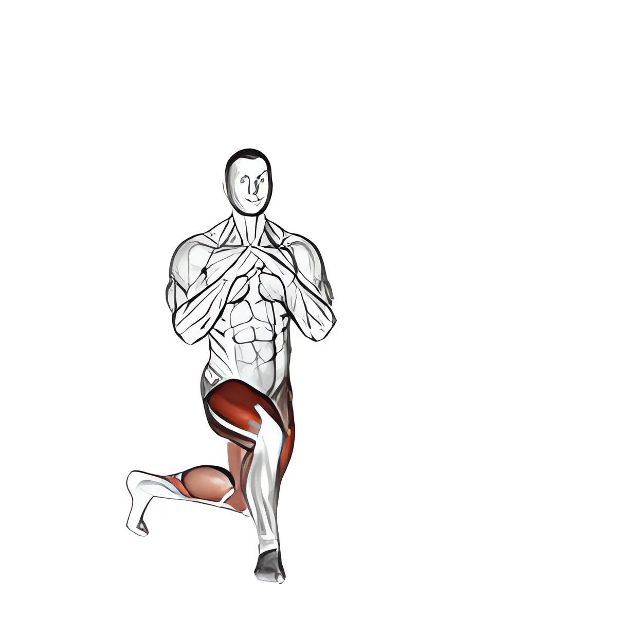Squat chéo chân ra sau